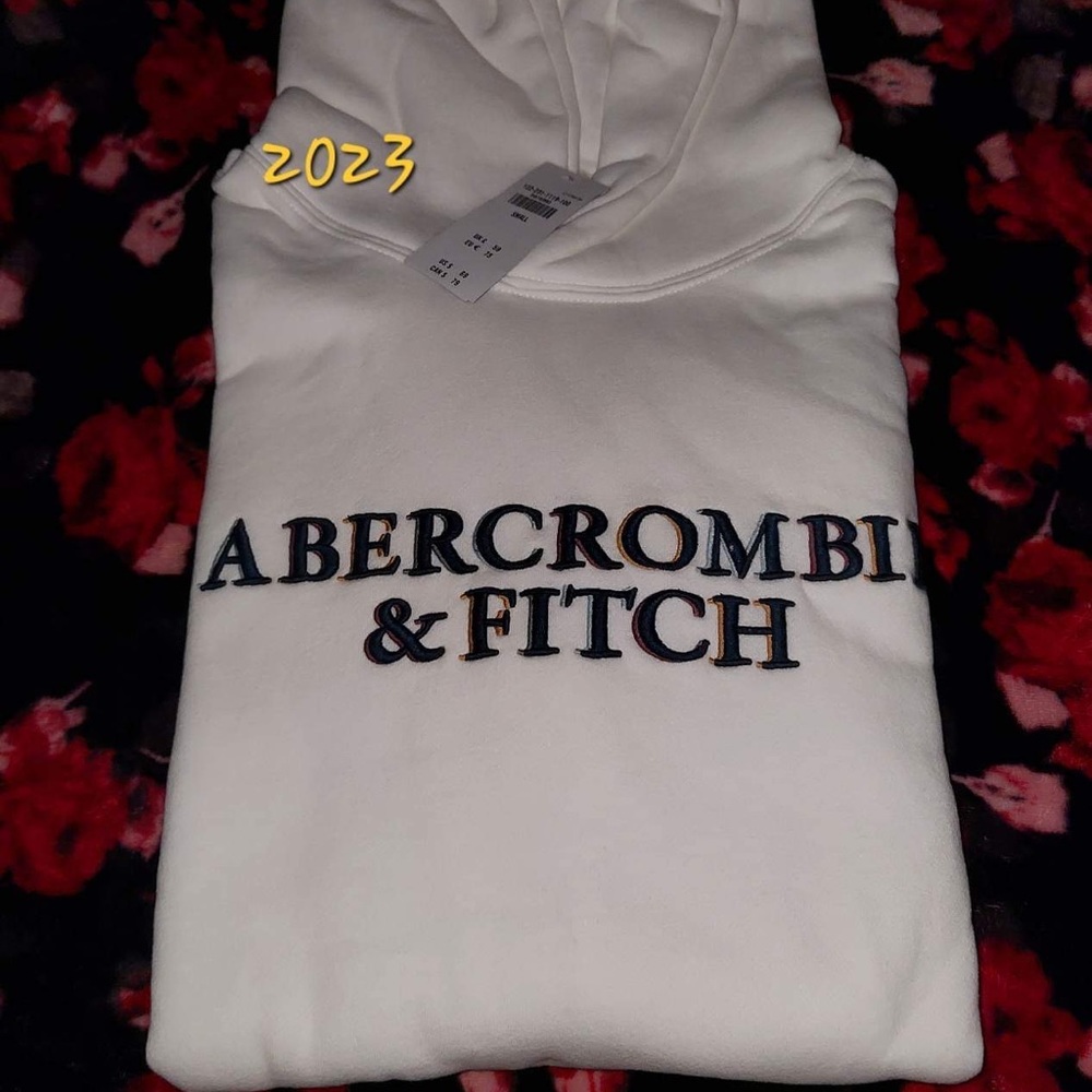 Abercrombie and Fitch Logo Hoodie size Small NWT - Picture 9 of 16